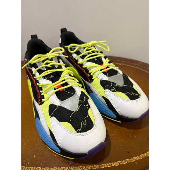 Puma Other - Puma RS-Z Sneakers Mens 11.5 Black White Lime 372712-01 Excellent Running Shoes